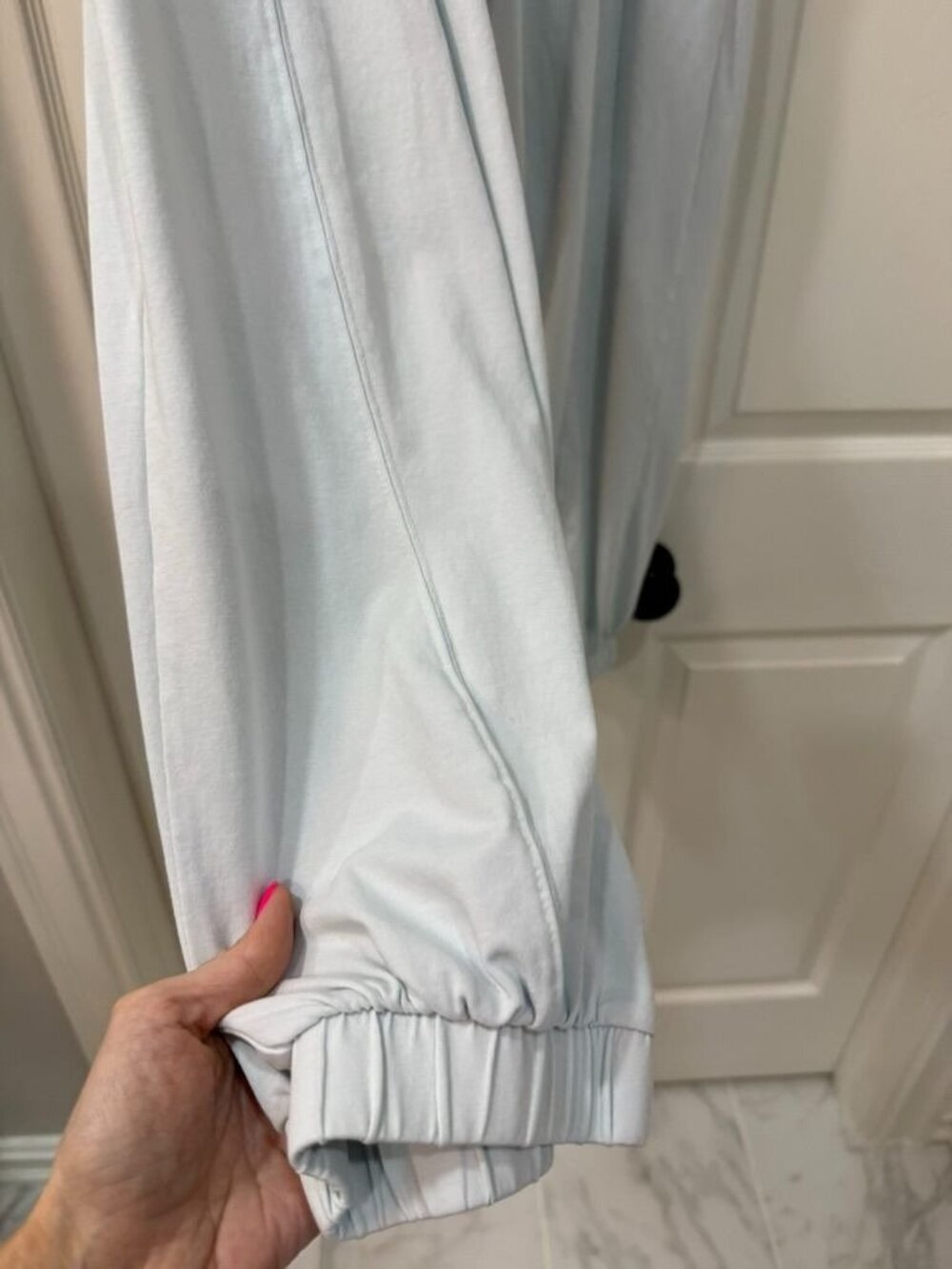 Free People EUC Hot Shot Recovery Set XS Light Blue Joggers & Long Sleeve Top - Picture 10 of 16